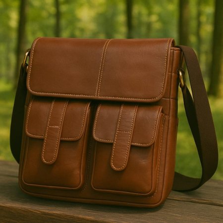Cowhide Leather Men Business Shoulder Crossbody Bags Laptop Briefcase Handbags For Male Casual Messenger Clutch Tote Flap JYC142